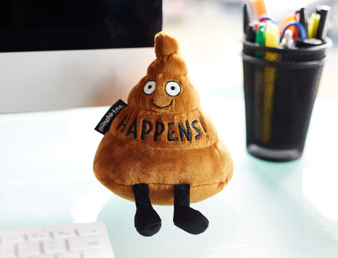 "Happens!" Plush Poop Emoji