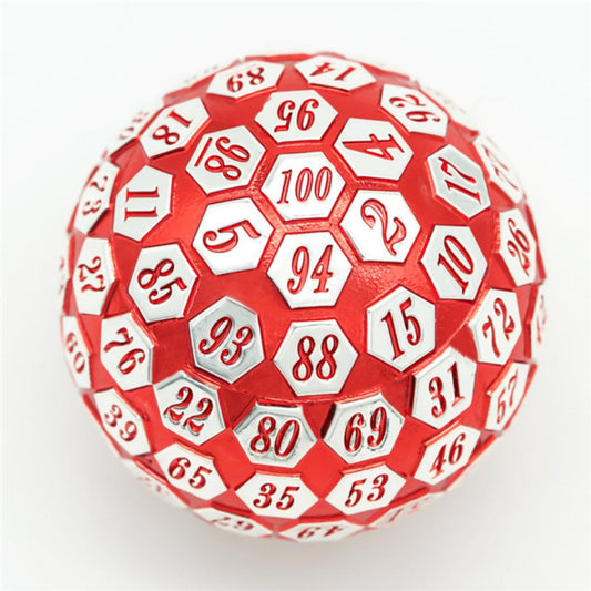 45MM METAL D100 - RED & SILVER