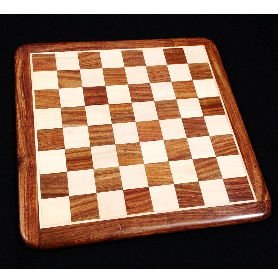 17" Inlaid Wood Chess board -Golden Rosewood & Maple Wood - 45 mm square