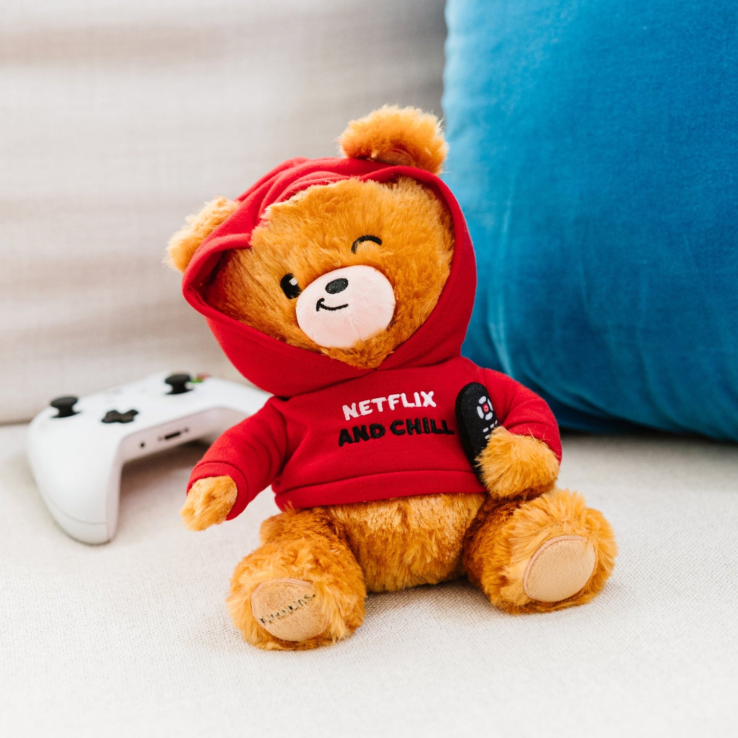 "Netflix and Chill" Teddy Bear Plushie
