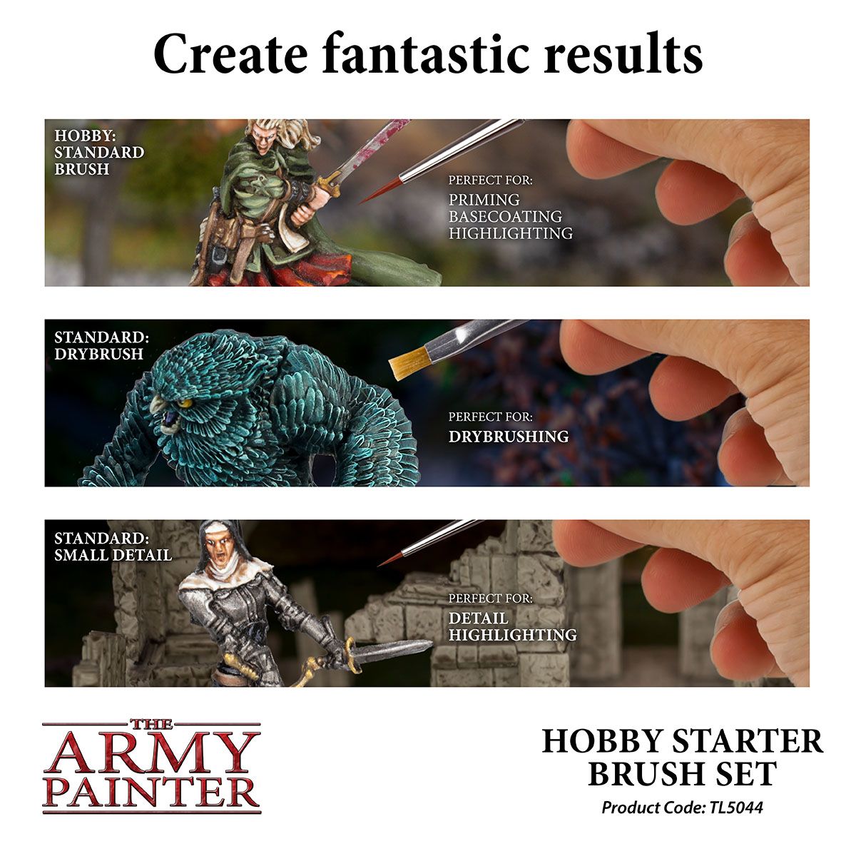 The Army Painter: Hobby Brush Starter Set