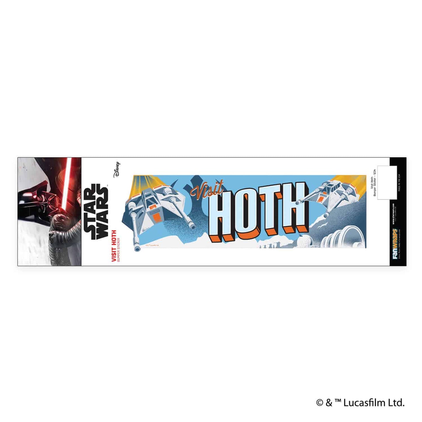 Star Wars Visit Hoth Bumper Sticker