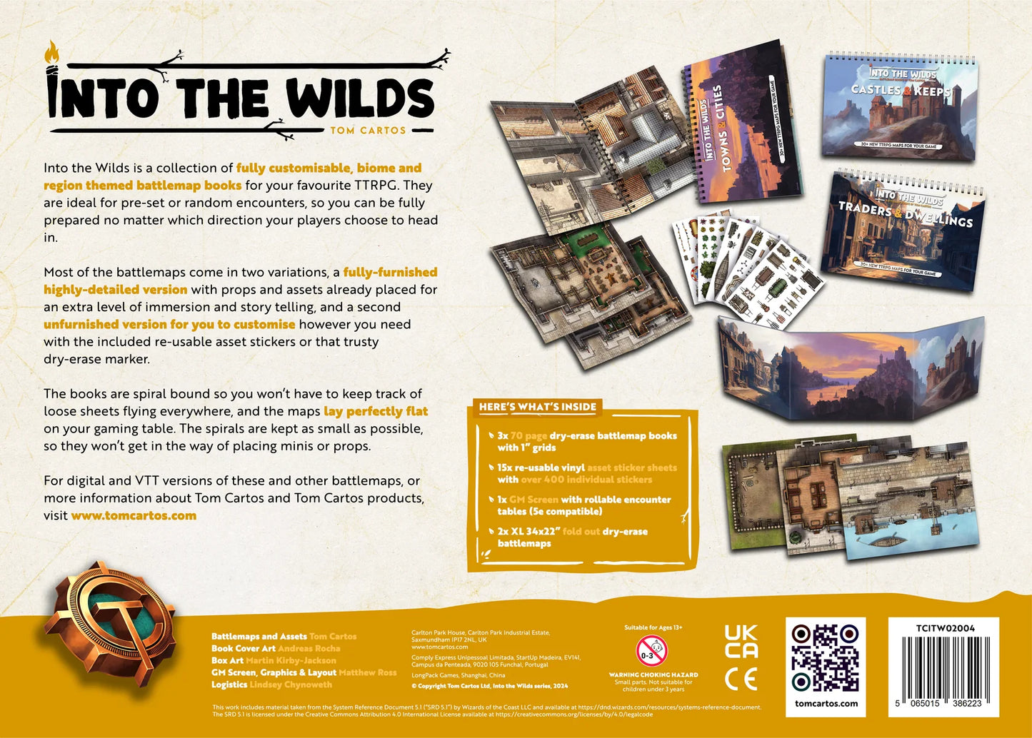 INTO THE WILDS: BATTLEMAP BOOKS (VOLUME 3)