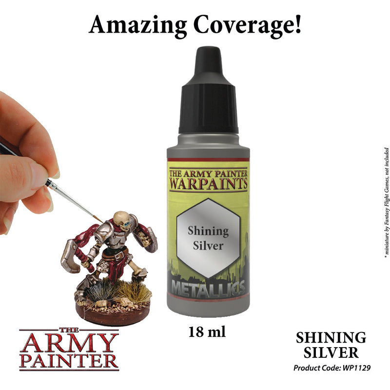 Army Painter Warpaints: Metallics Shining Silver