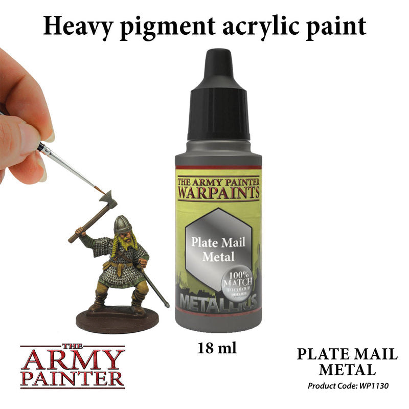 Army Painter Warpaints: Metallics Plate Mail Metal