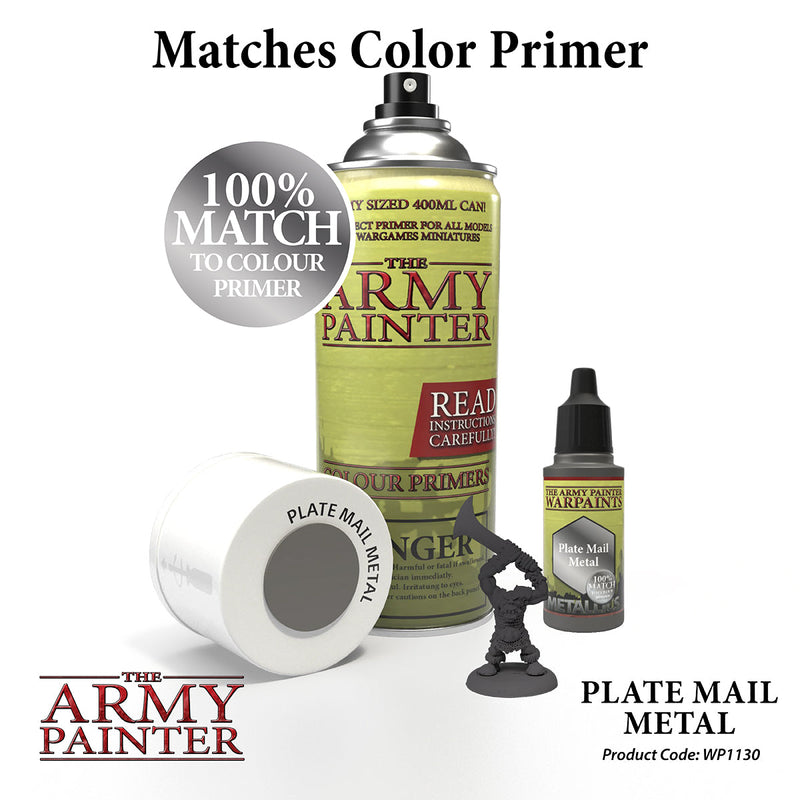 Army Painter Warpaints: Metallics Plate Mail Metal