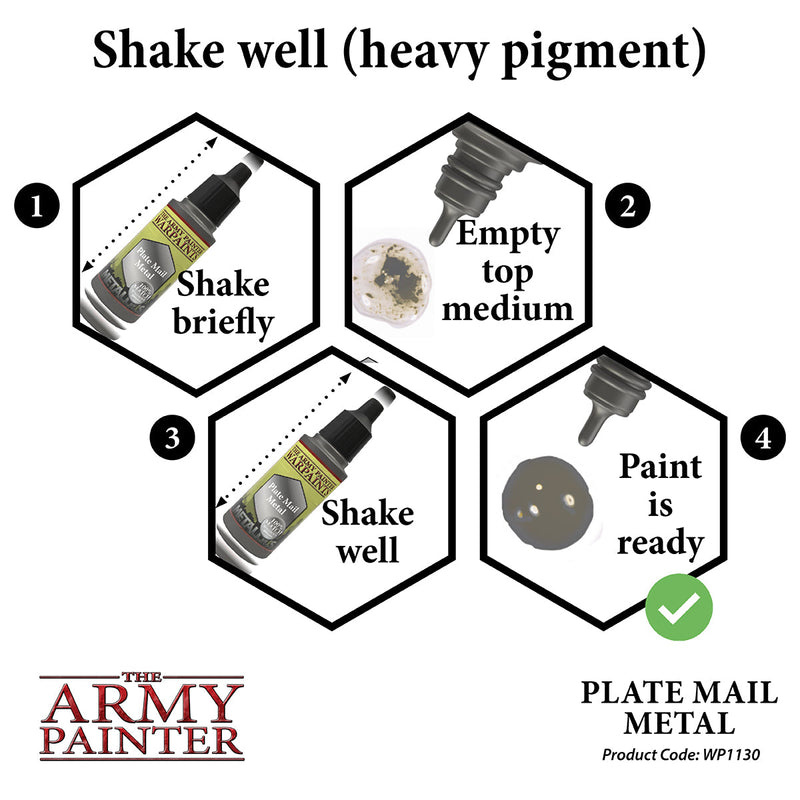 Army Painter Warpaints: Metallics Plate Mail Metal