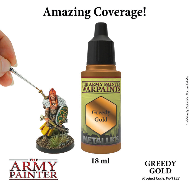 Army Painter Warpaints: Metallics Greedy Gold