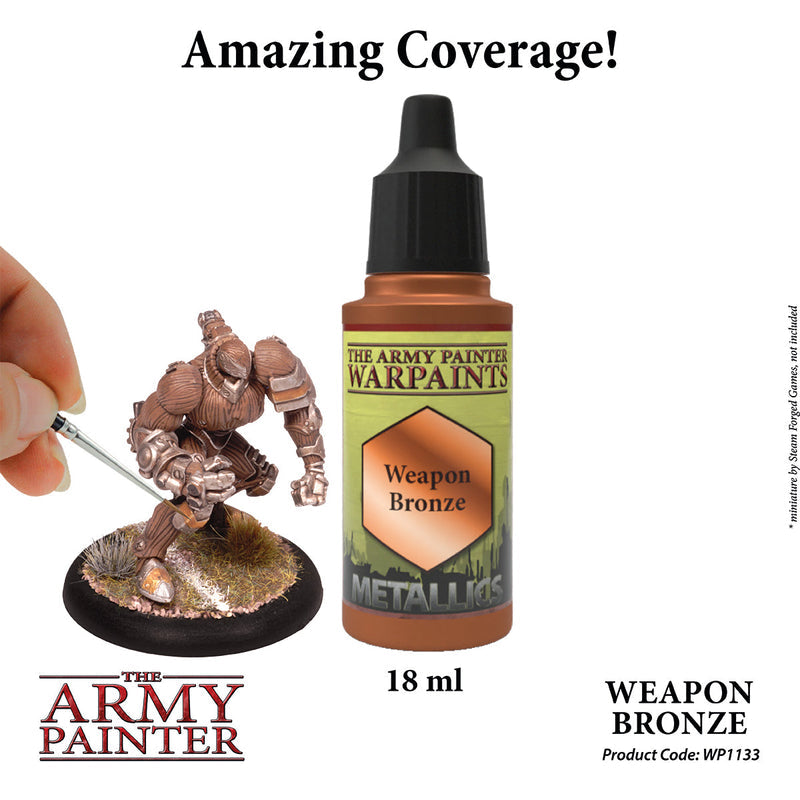 Army Painter Warpaints: Metallics Weapon Bronze