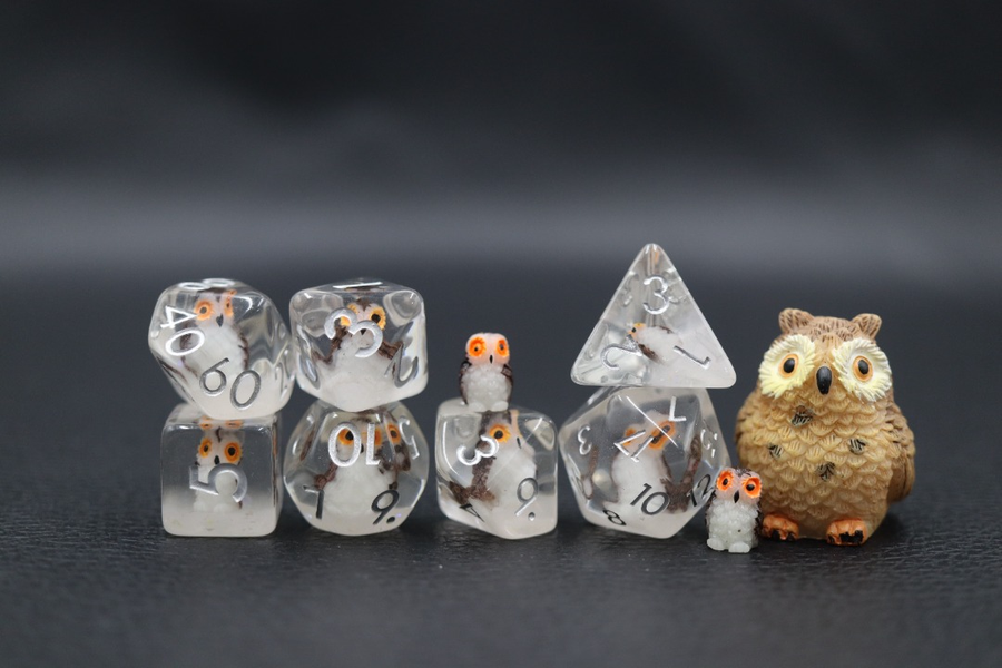 Wise Owl RPG Dice Set