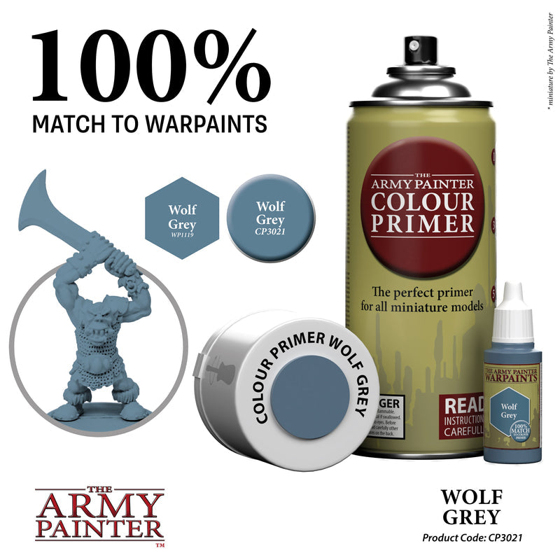 Army Painter: Color Primer - Wolf Grey
