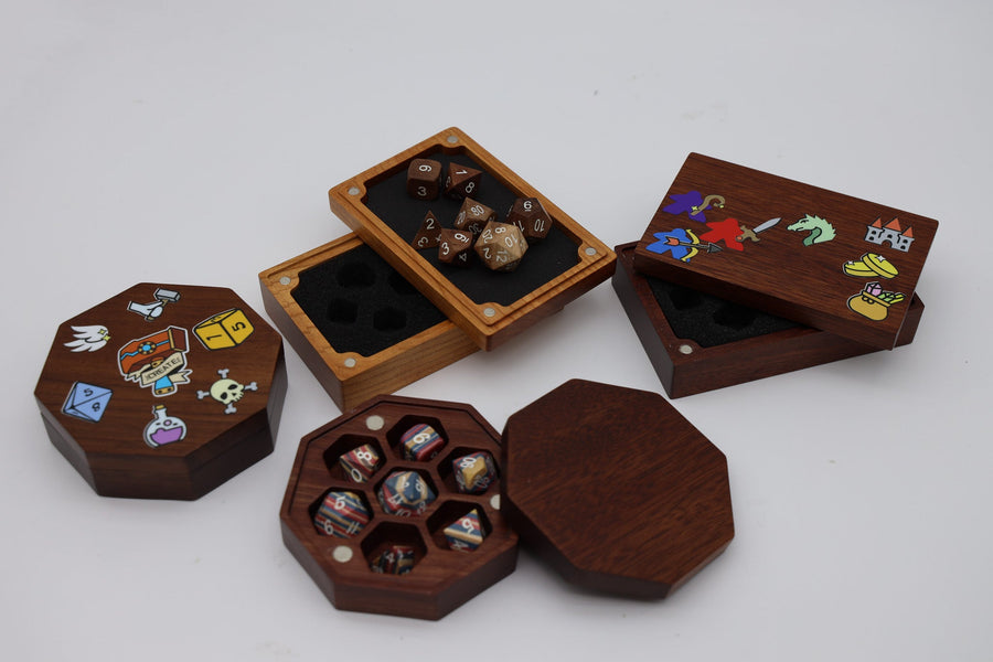 Wooden Dice Box (Random Assortment)