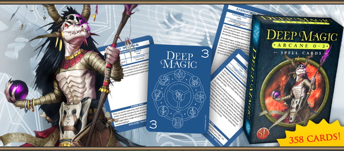 Deep Magic Spell Cards: Arcane 0 – 3 (358 cards)