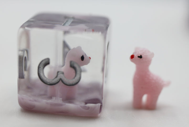 Pink Alpaca RPG Dice Set