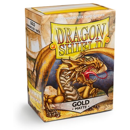 Dragon Shiels Sleeves: Matte Gold(100 Sleeves)