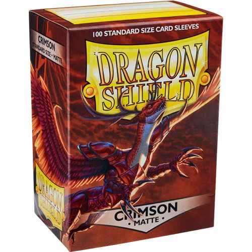 Dragon Shield Sleeves: Matte Crimson (100 Sleeves)