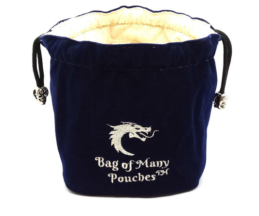 Old School Dice: Bag of Many Pouches Dice Bag - Blue