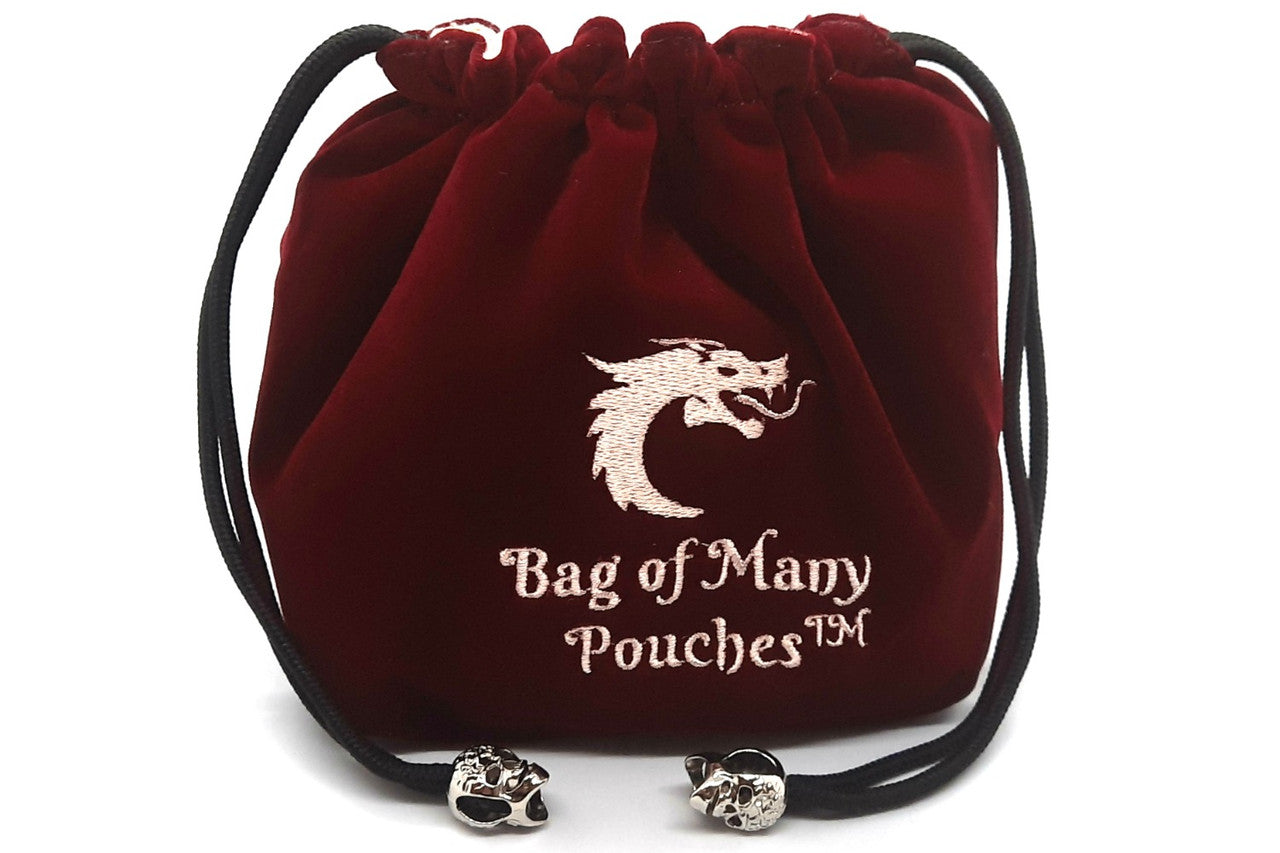 Old School Dice: Bag of Many Pouches Dice Bag - Wine