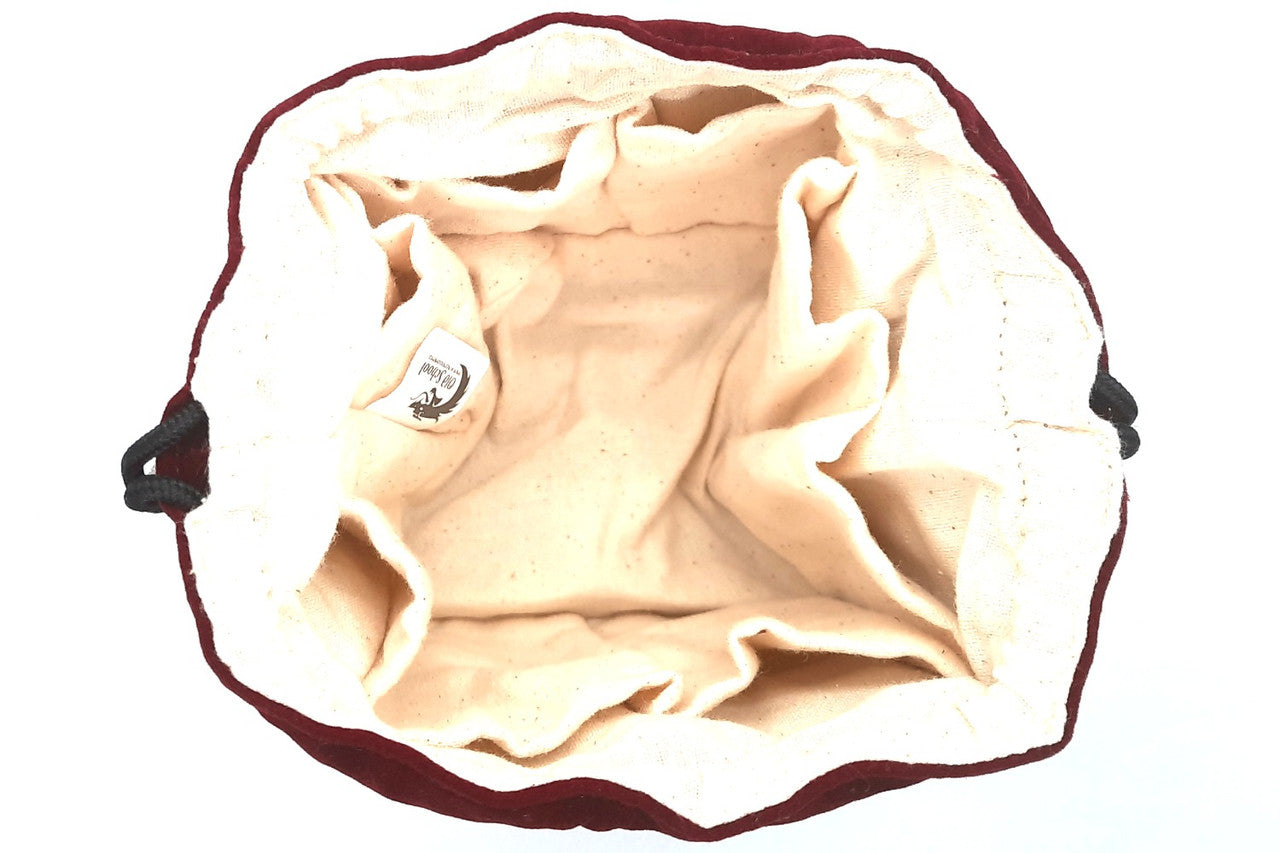 Old School Dice: Bag of Many Pouches Dice Bag - Wine