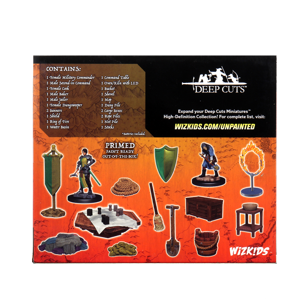 Wizkids: Deep Cuts: Castle: Kingdom Retainers (Unpainted) Miniatures