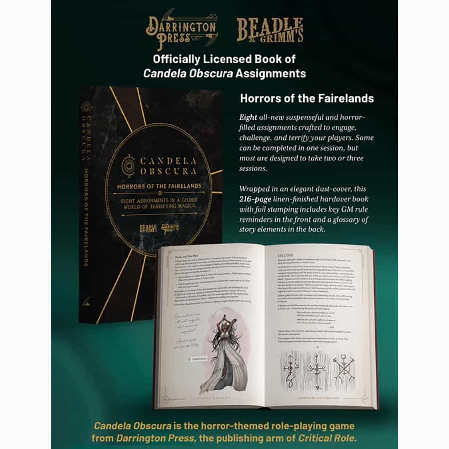 Beadle and Grimm's: Candela Obscura: Horrors of the Fairelands Assignment Book