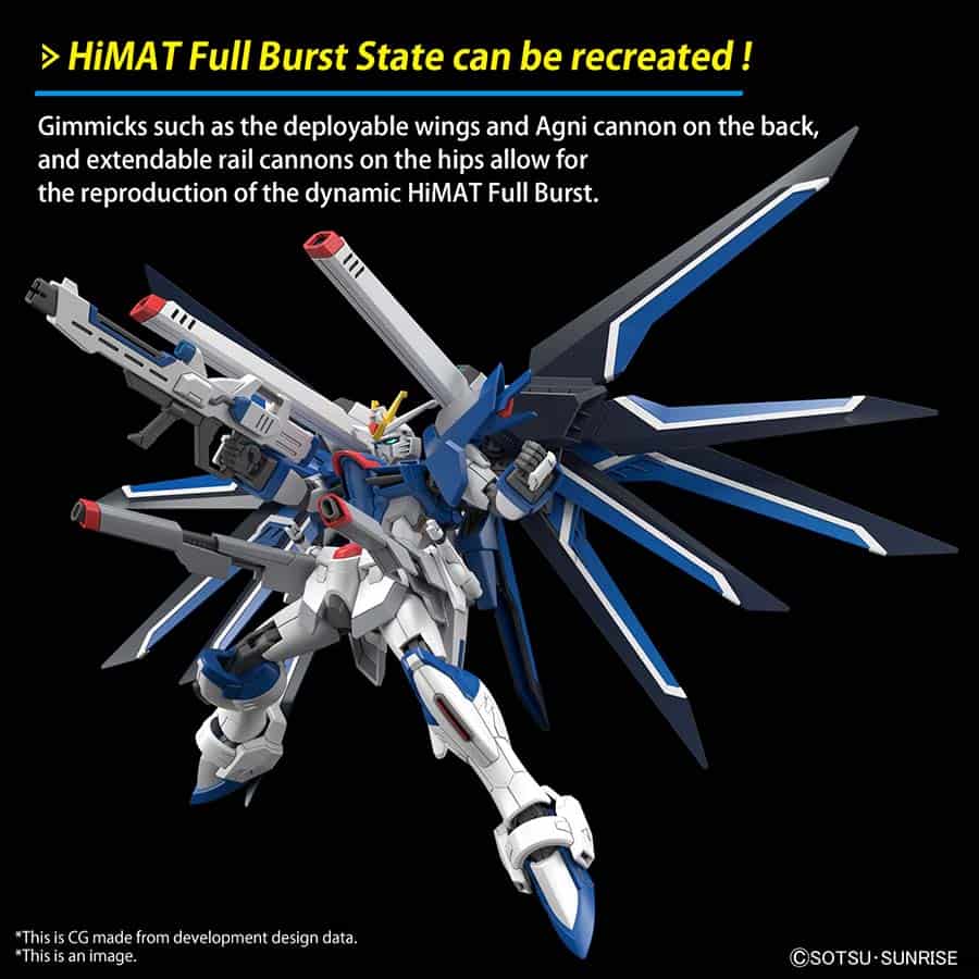 BANDAI HOBBY HGCE: GUNDAM SEED FREEDOM: RISING FREEDOM GUNDAM (1:144) (MODEL 243) (GUNPLA MODEL KIT)