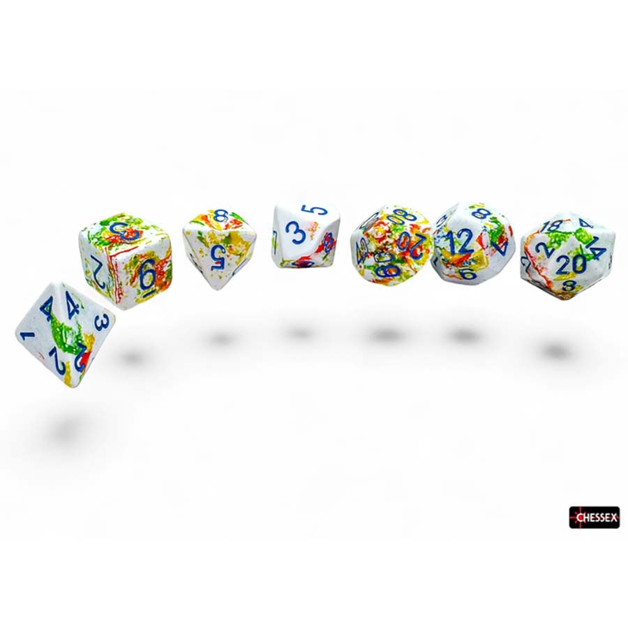 Brushed Dice: Breezy With Blue 7-Die Set
