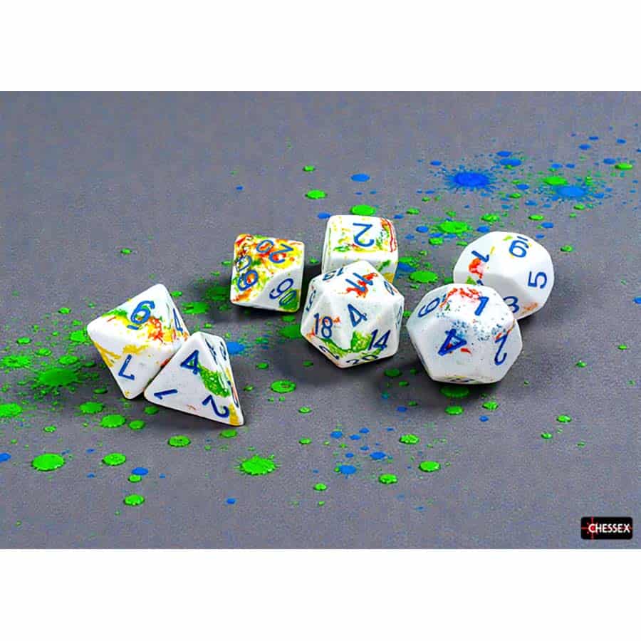 Brushed Dice: Breezy With Blue 7-Die Set