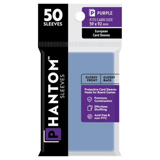Deck Protector: Phantom Sleeves: Gloss/Gloss Purple Size
