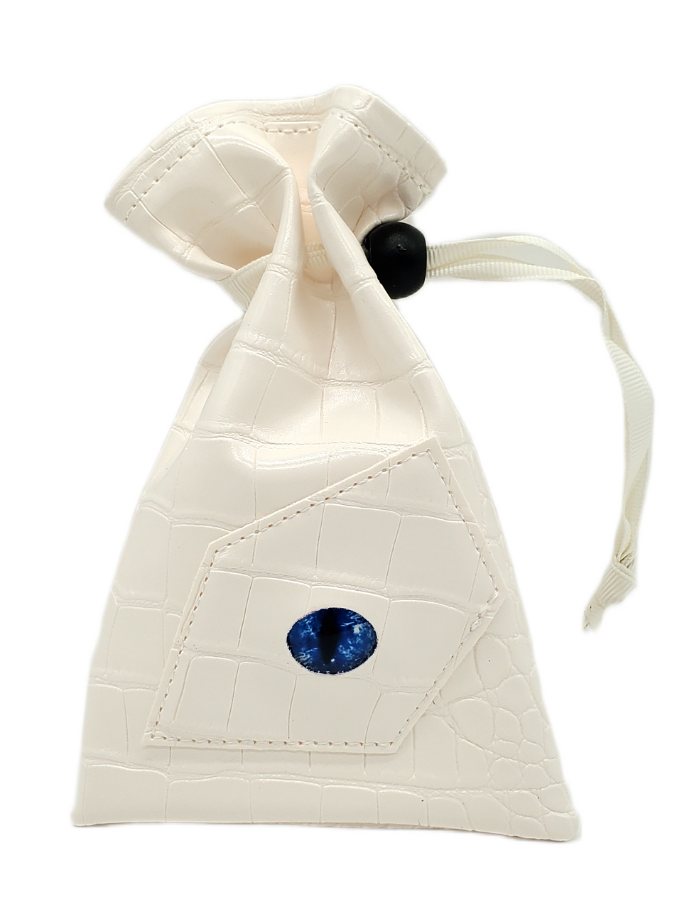 Old School Dice: Dragon Eye Dice Bag - White Dragon