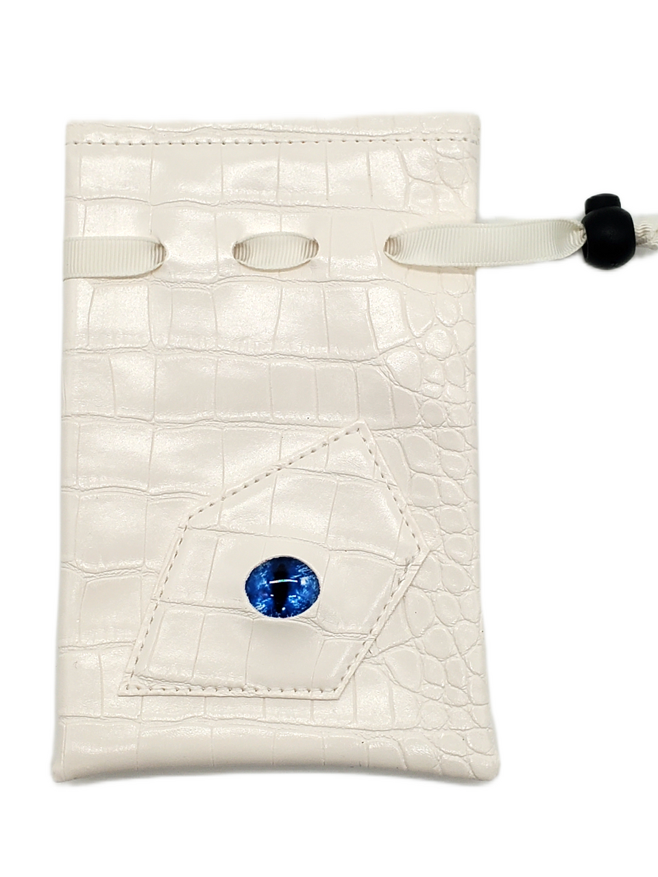 Old School Dice: Dragon Eye Dice Bag - White Dragon