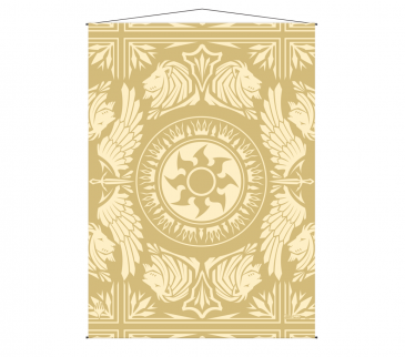 MTG: Plains Mana Wall Scroll