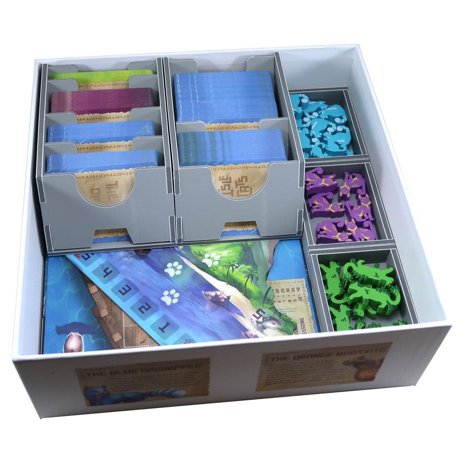 Folded Space: Boardgame Box Insert for The Isle of Cats & Late Arrivals and Kickstarter Pack Expansions