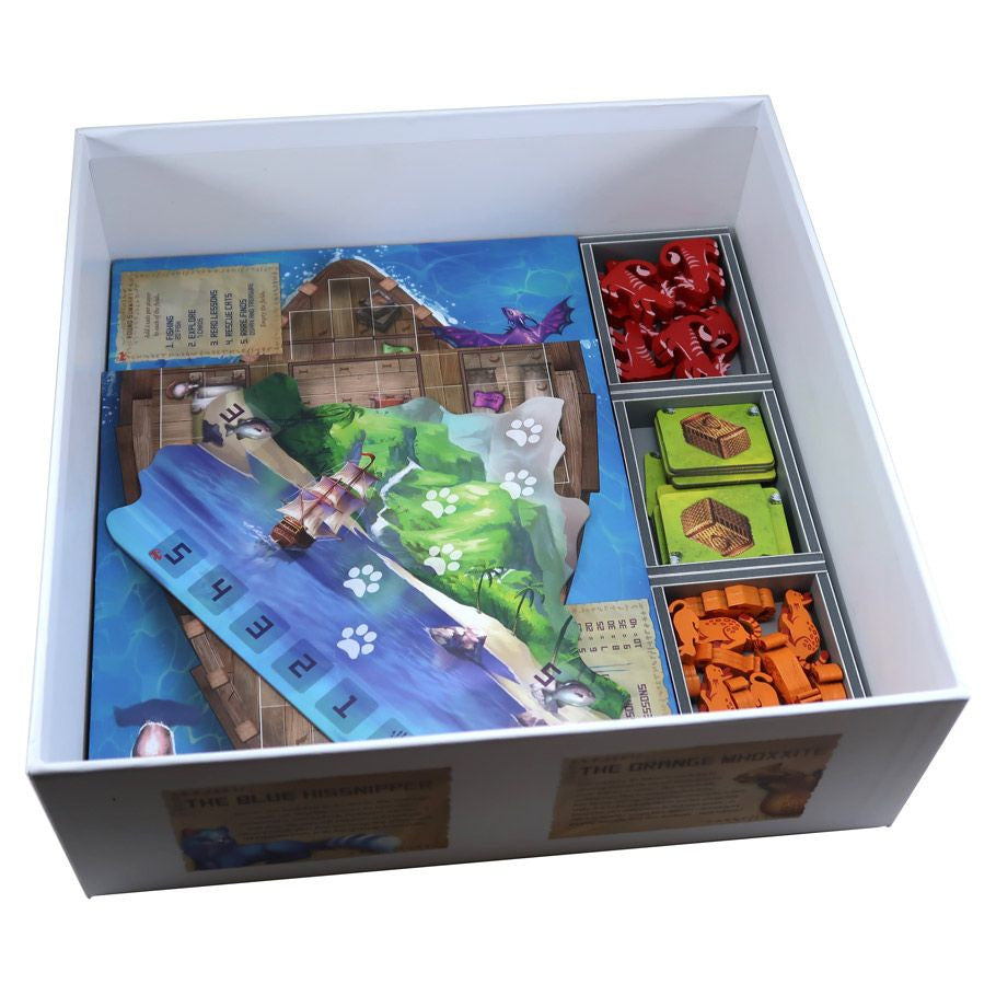 Folded Space: Boardgame Box Insert for The Isle of Cats & Late Arrivals and Kickstarter Pack Expansions