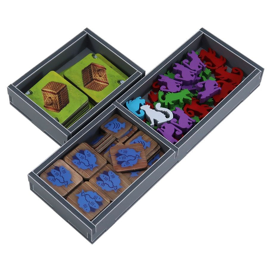 Folded Space: Boardgame Box Insert for The Isle of Cats & Late Arrivals and Kickstarter Pack Expansions