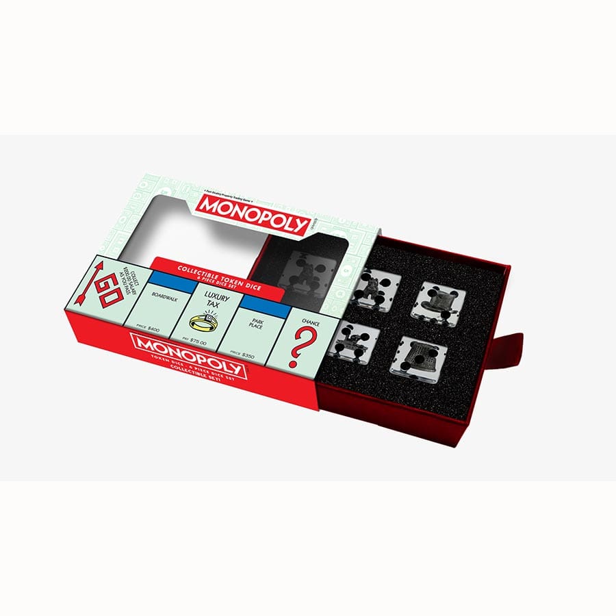 Monopoly 22mm Dice Set: Token Inclusions