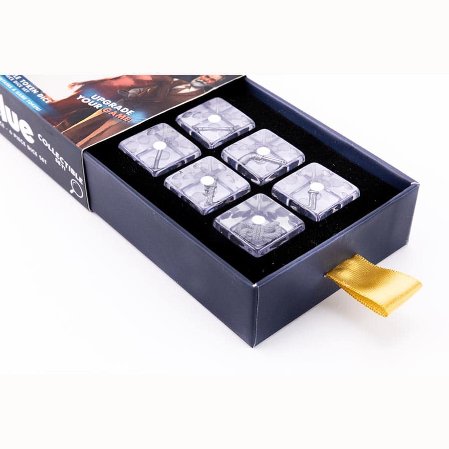 Clue 22mm Dice Set: Weapons Inclusions