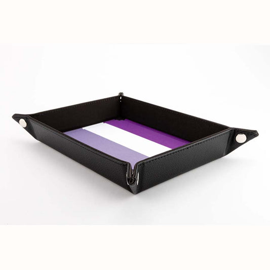 FanRoll: Pride Fold Up Velvet Dice Tray: Asexual
