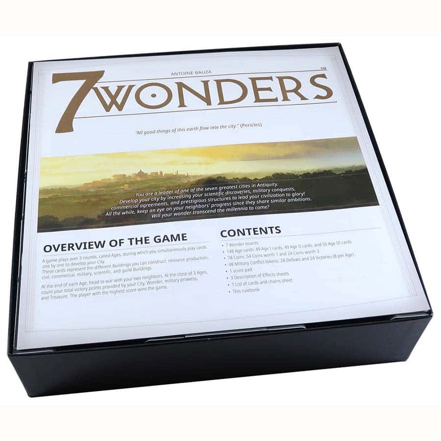 Folded Space: Board Game Insert for 7 Wonders Second Edition