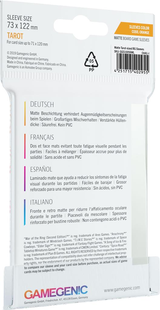 Matte Sleeves: Tarot (72 x 122 mm)