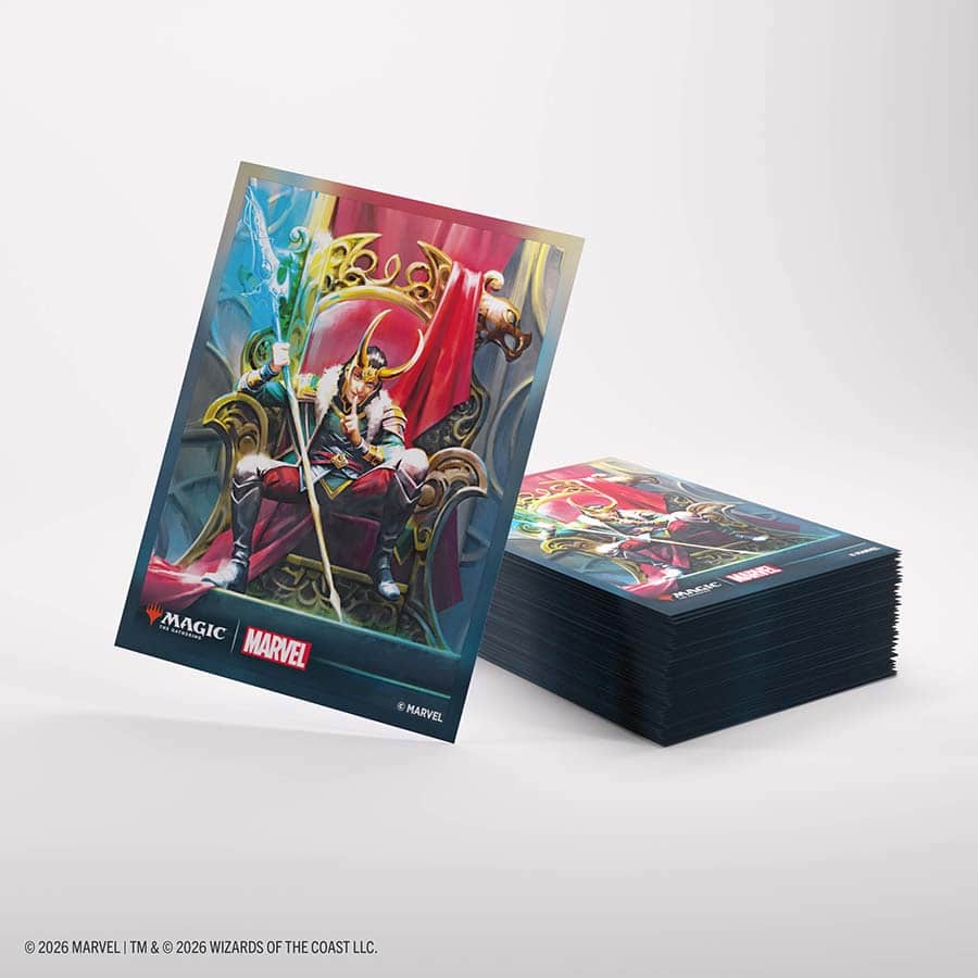 Magic: The Gathering | Marvel Super Heroes Premium Art Sleeves - Loki and Doctor Doom