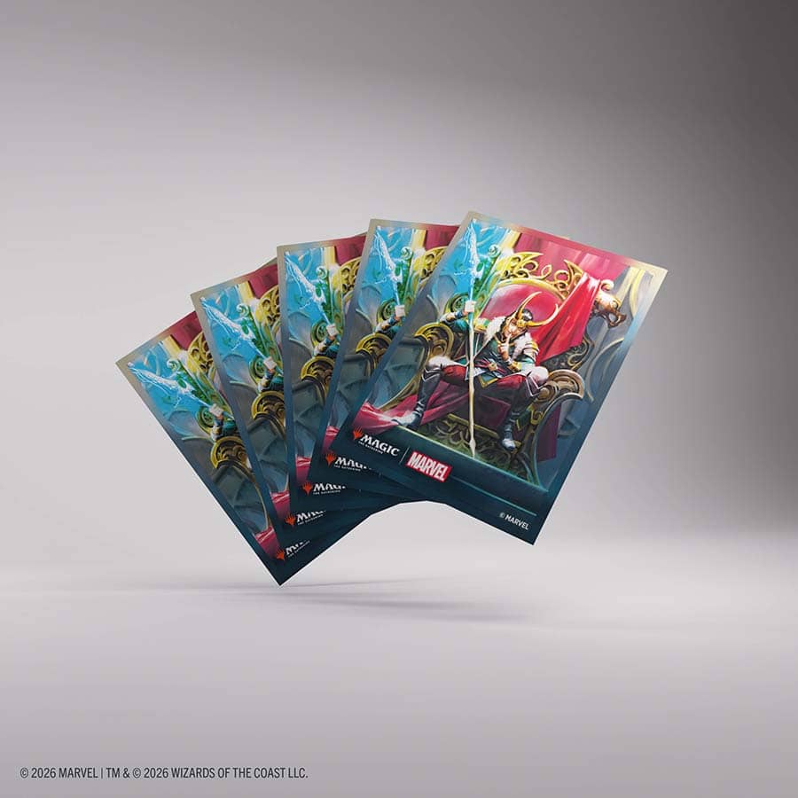 Magic: The Gathering | Marvel Super Heroes Premium Art Sleeves - Loki and Doctor Doom