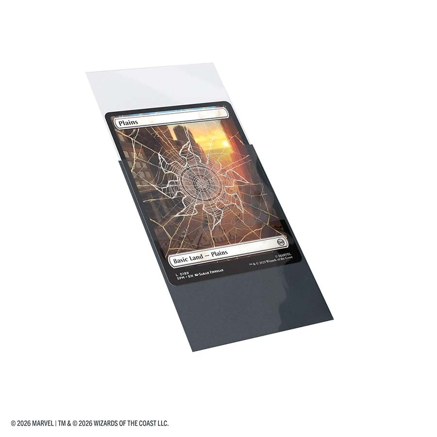 Magic: The Gathering | Marvel Super Heroes Premium Double Sleeving Pack 100: Comic Burst Black