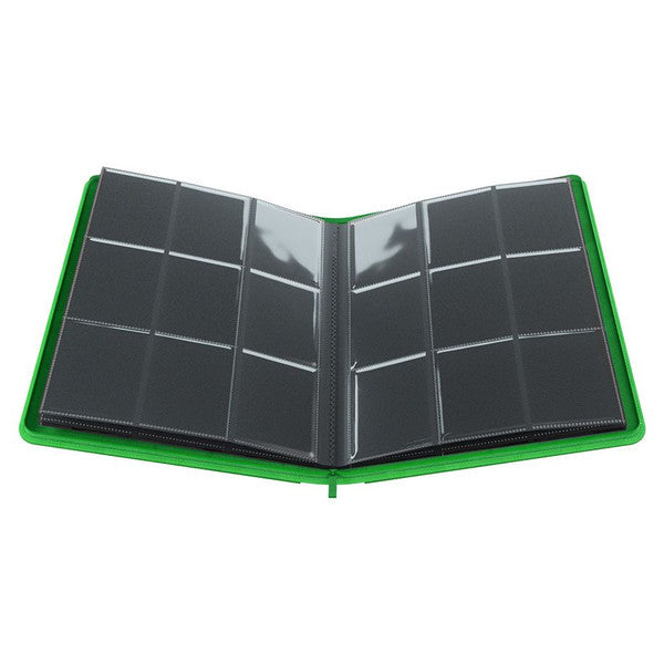 Binder: 9-Pocket: Zip-Up Album: Green