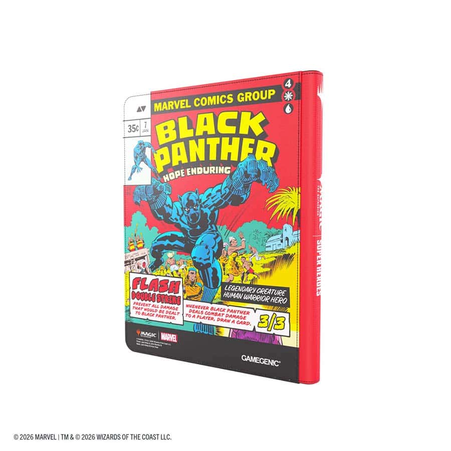 Magic: The Gathering | Marvel Super Heroes| 18- pocket zip-up album: Captain America and Black Panther