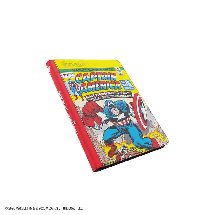 Magic: The Gathering | Marvel Super Heroes| 18- pocket zip-up album: Captain America and Black Panther