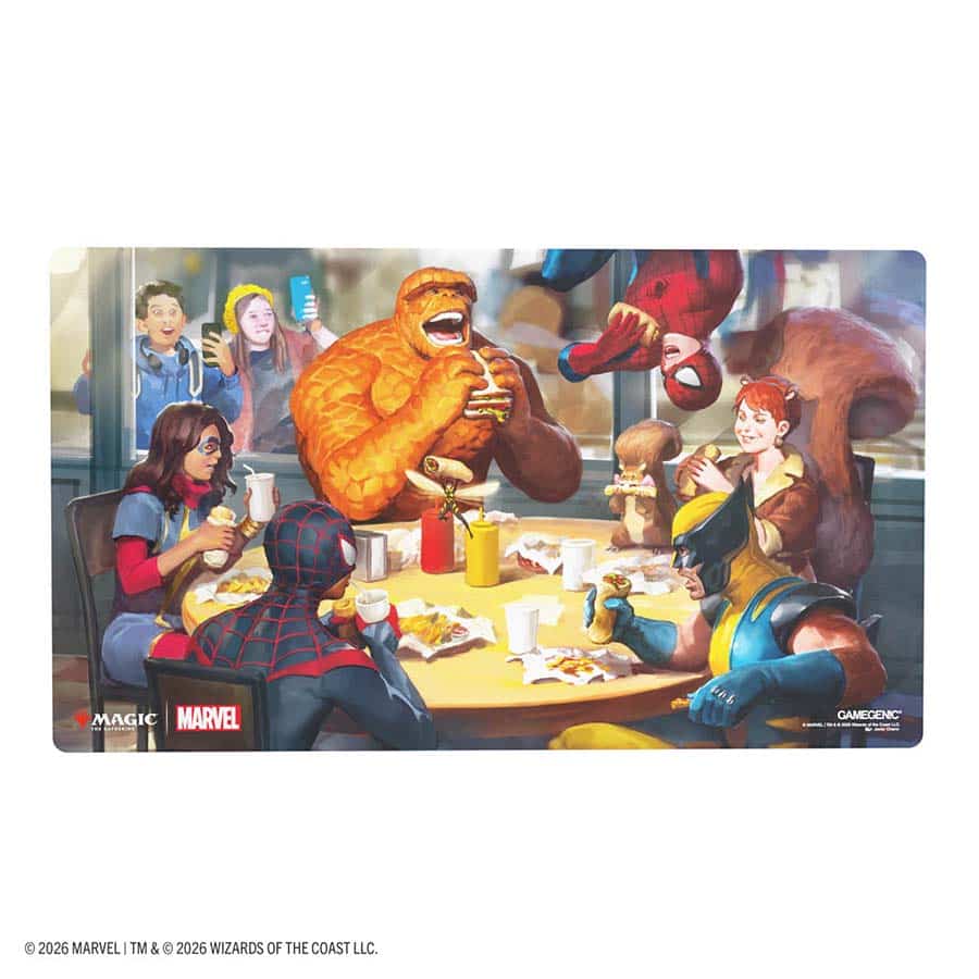 Gamegenic: Magic The Gathering: Marvel Super Heroes: Shiny Playmat: Heroic Feast