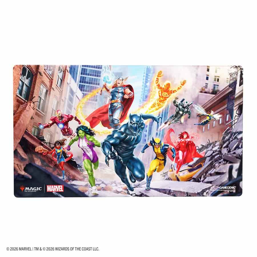 Gamegenic: Magic The Gathering: Marvel Super Heroes: Shiny Playmat: Super Heroes