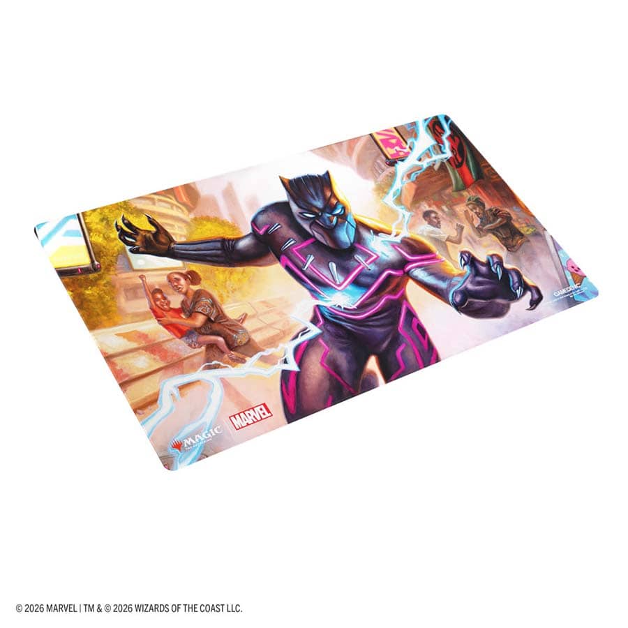 Gamegenic: Magic The Gathering: Marvel Super Heroes: Shiny Playmat: Striking Black Panther