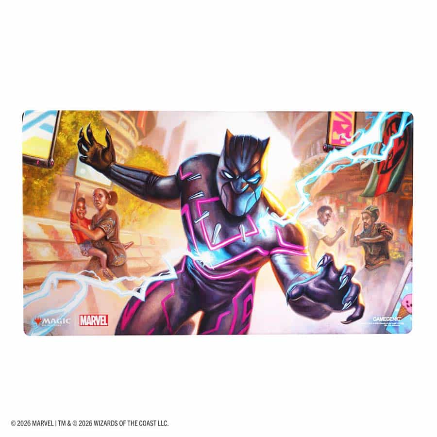 Gamegenic: Magic The Gathering: Marvel Super Heroes: Shiny Playmat: Striking Black Panther